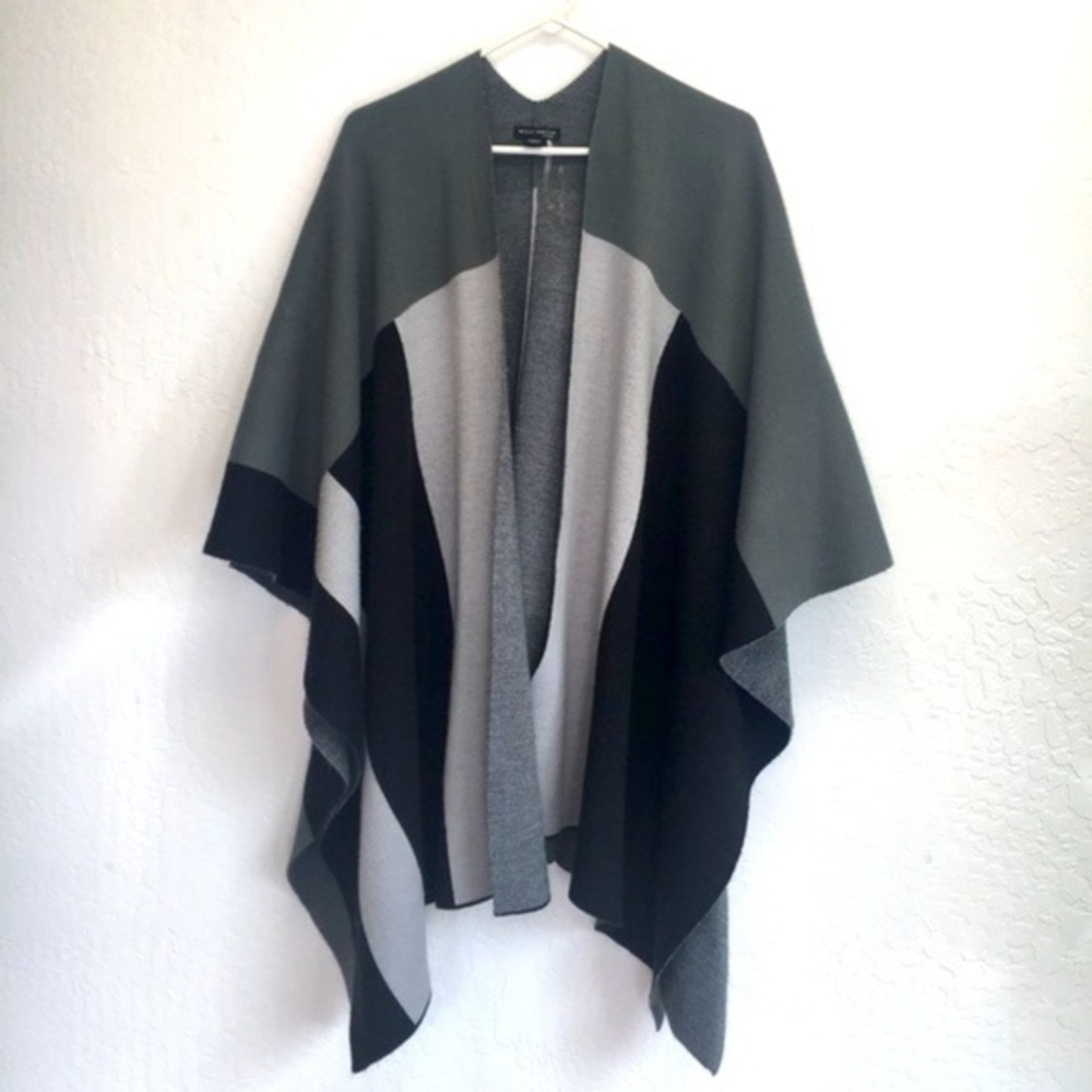 Willi Smith knit Sweater Blanket Shawl Cardigan sweater